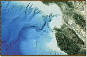Image of ocean canyon mapping.