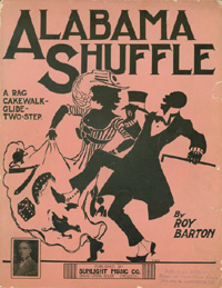 Photograph of Sheet Music for Alabama Shuffle