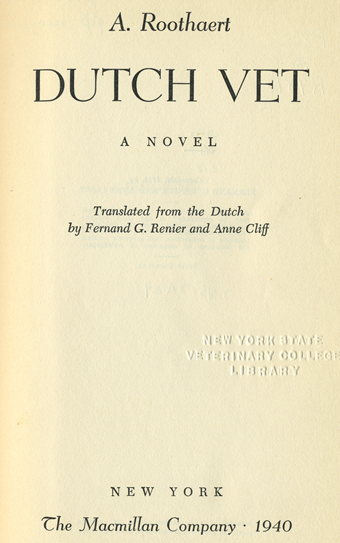 Title page for DUTCH VET