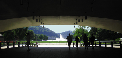 Photograph of Point State Park in Pittsburgh taken by Carol Minton Morris
