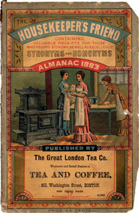 Illustration From Great London Tea company, The Housekeeper's Friend, Almanac, 1883