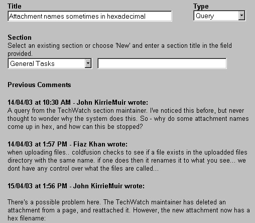 Image showing a typical CCS thread