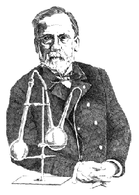 Line drawing of Louis Pasteur